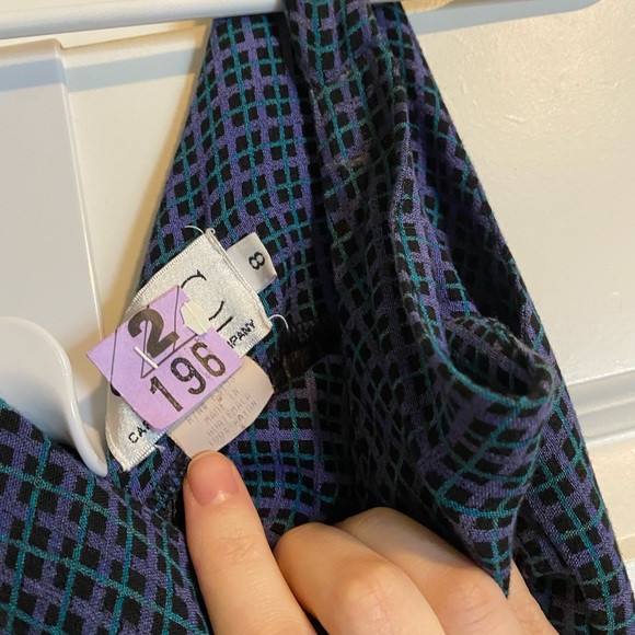 Vintage Plaid Maxi Dress - Picture 4 of 6